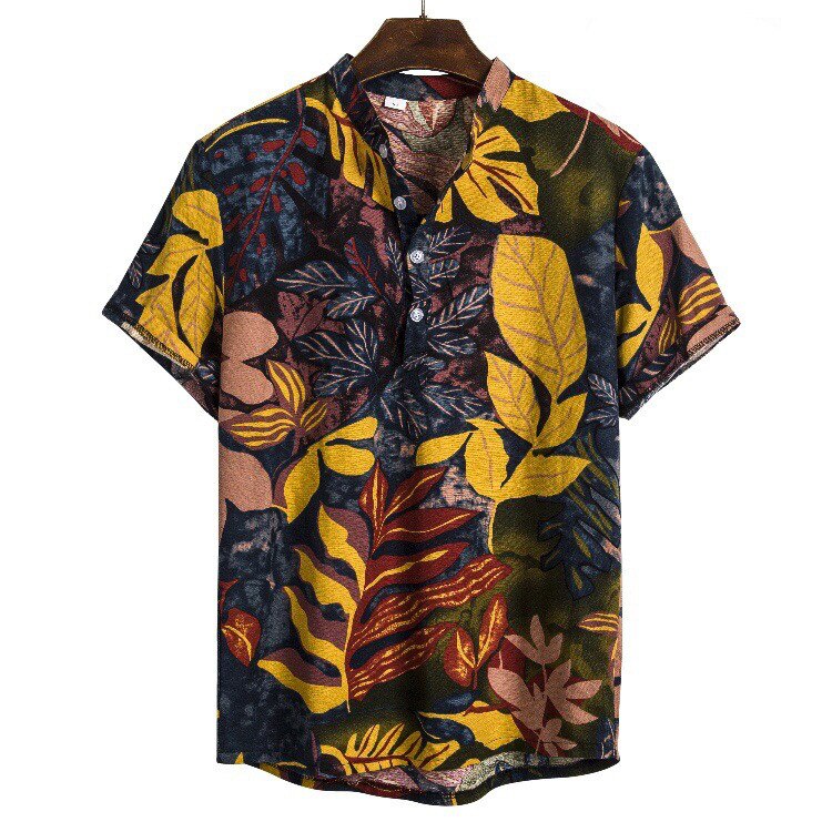남성 셔츠, 긴 소매, 남성 셔츠, 하와이안 가디건 소매 터틀넥 비치 셔츠, 짧은 꽃 메쉬 셔츠, 남성 통기성 짧은 셔츠